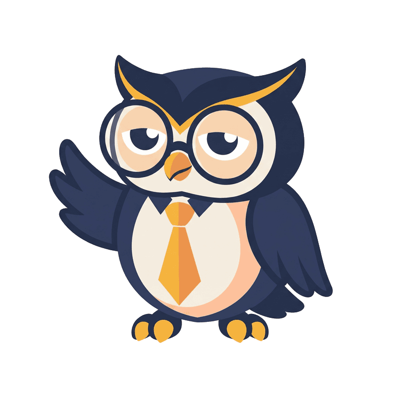 The Counsel Wise Connect owl waving.